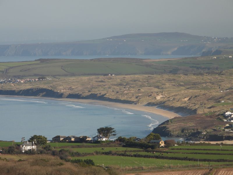 View of Hayle Towans from Trencrom Hill