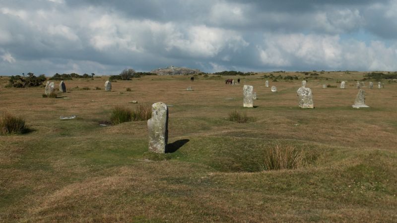 Hurlers Stone Circles walk, Cornwall 