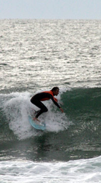 Surfing at Newquay