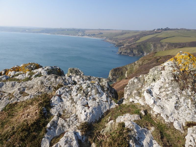 View from Nare Head towards Pendower and Carne Beaches View from Nare Head towards Pendower and Carne Beaches