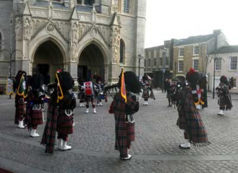 Cornish Pipers at High Cross