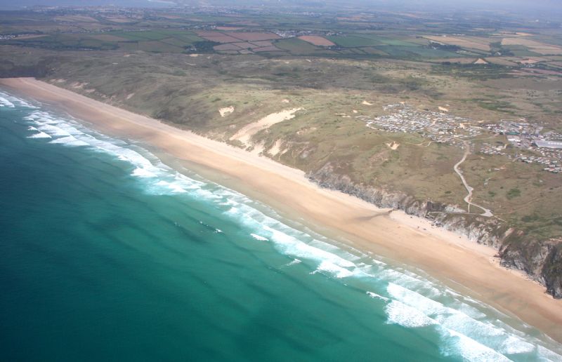 Perran Sands from Ligger Point to near Carn Haut Perran Sands from Ligger Point to near Carn Haut