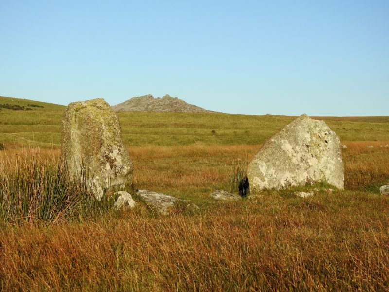 Stannon Circle with Rough Tor Stannon Circle with Rough Tor