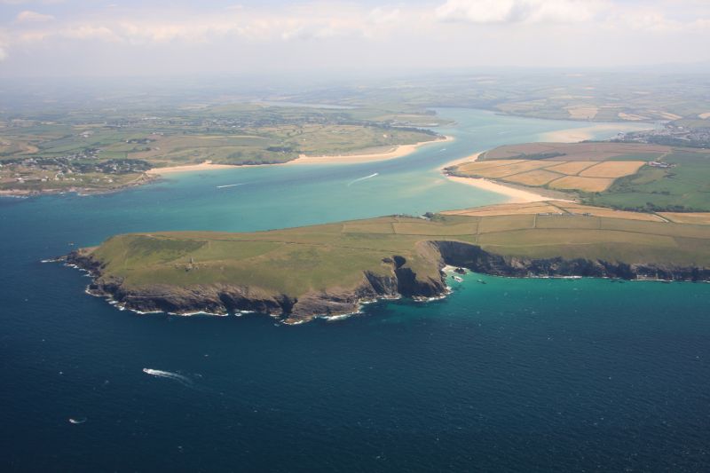 Camel estuary with Padstow in the background
