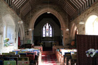 Interior of Gwithian Church Interior of Gwithian Church