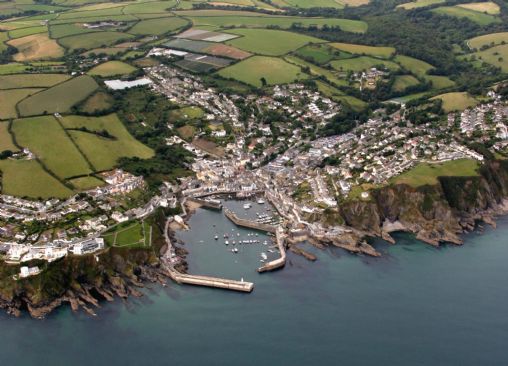 Mevagissey from the air Mevagissey from the air
