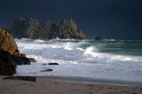 Winter Sea at Porthcurno