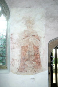 Fresco in Breage Church Fresco in Breage Church
